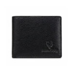 Black Pebbled Texture Bifold Wallet