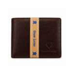 Brown Two-Tone Genuine Leather Style Bifold Wallet