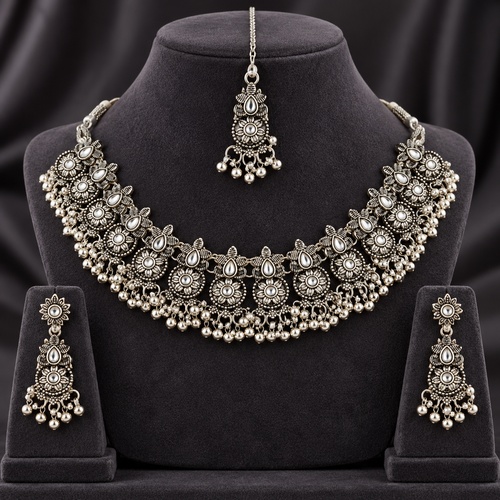 Women's Layered Disc-Fringe Crescent Set - Image 8