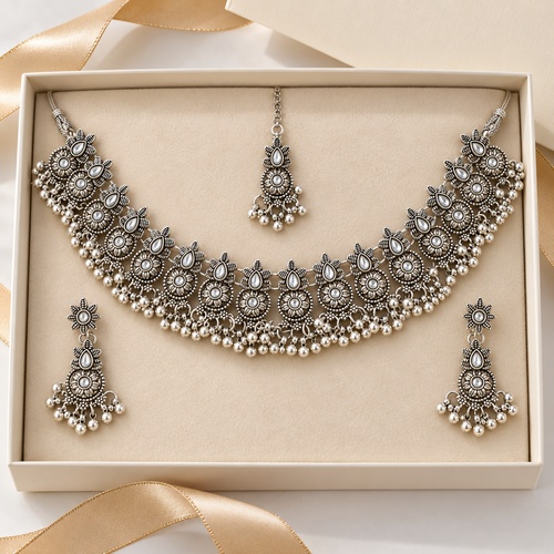 Women's Layered Disc-Fringe Crescent Set - Image 4