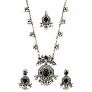 Women's Long Chain Floral Medallion Set