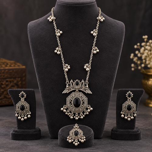 Women's Long Chain Floral Medallion Set - Image 7