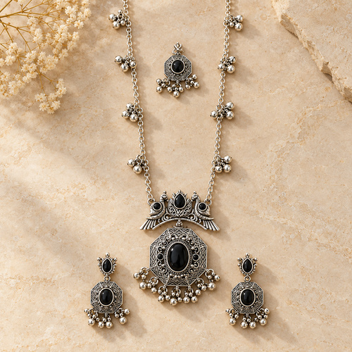 Women's Long Chain Floral Medallion Set - Image 2